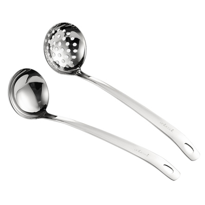 onlycook火锅汤勺漏勺316L不锈钢