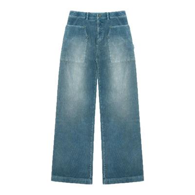 ANTIDOTE重磅320g洗水工装撞钉喷马骝灯芯绒休闲长裤宽松阔腿裤子