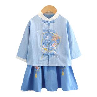 汉服男童套装春秋中国风儿童演出服表演男孩中秋宝宝国学女童唐装