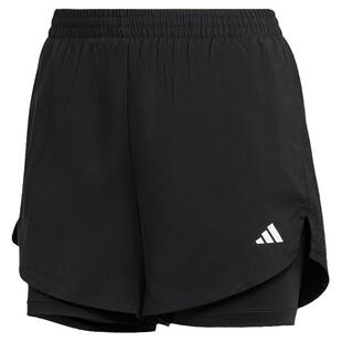 Adidas/阿迪达斯官方正品新款女子梭织运动健身短裤HN1044