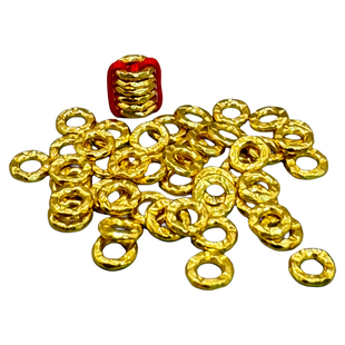 新航黄金足金盘缠金diy转运珠手绳黄金手串国潮黄金小配件小金珠