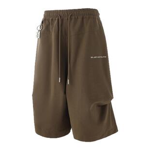 BJHG不计后果工装七分裤男夏季新款潮牌美式宽松短裤休闲伞兵裤子