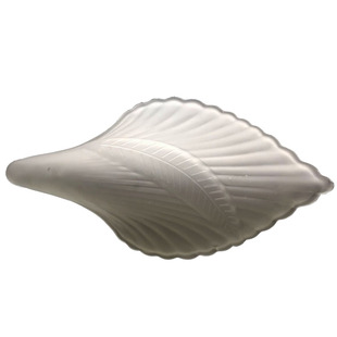 特色吊灯玻璃插片老款花朵吸顶灯欧式玻璃灯罩白色叶子灯罩片插片