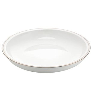 金边纯白大盘子水煮鱼毛血旺专用汤盘防烫大号碗陶瓷盘子家用菜盘