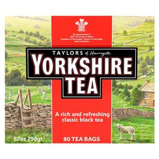 YorkshireTea约克夏红茶奶茶用茶包浓郁口感袋泡茶英国进口泰勒茶