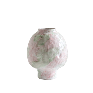 设计师款艺术花瓶彩色手绘陶瓷花器客厅插花高级感ins风桌面装饰