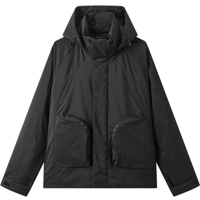 gxg.jeans男装 多口袋轻薄款工装风短款羽绒服外套男 25冬新品