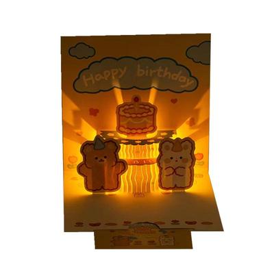 美亿尚生日贺卡音乐灯光送信封