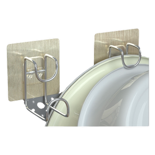 脸盆挂钩免打孔挂盘神器卫生间浴室墙上壁挂洗脸盆子收纳架子粘钩