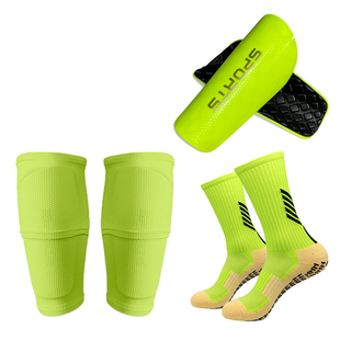 升级款护腿板袜套足球袜护小腿双层透气护套儿童专业足球比赛护具