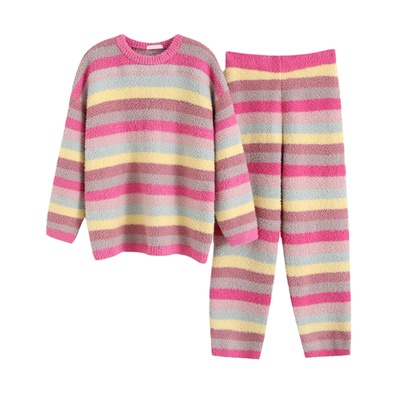 HEARMES彩虹条纹睡衣女