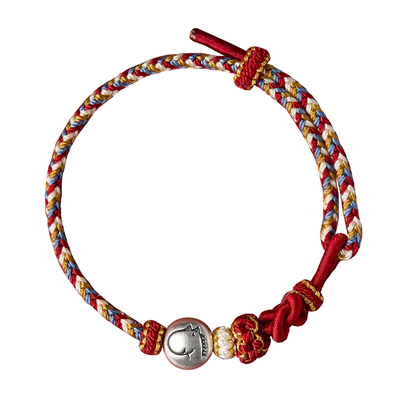 【已过香香】足银生肖五彩手绳