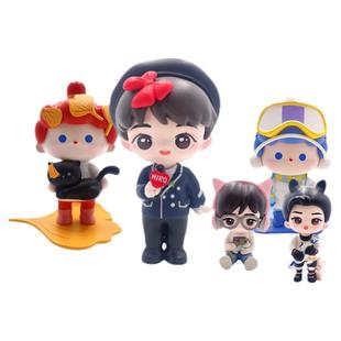 定制盲盒pvc公仔摆件玩偶定制钥匙扣定制树脂手办注塑盲盒定做