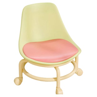 多巴胺万向轮小凳子带娃神器儿童带轮子板凳圆凳靠背椅滑轮矮凳