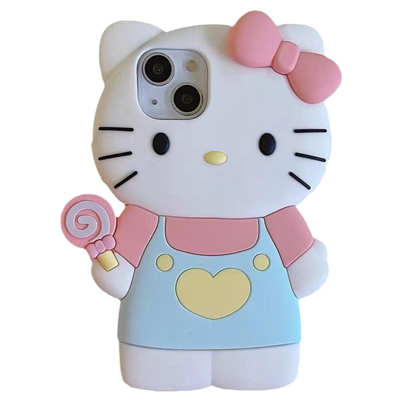 日本HelloKitty少女凯蒂猫适用苹果iPhone14Pro手机壳美乐蒂可爱12卡通XMax硅胶套15promax全包软壳i13库洛米