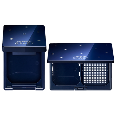 资生堂日本粉饼盒蓝色星空