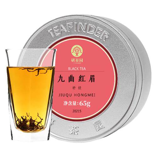 研茶园茶叶 九曲红眉茶特级50g罐 杭州特产工夫红茶2026新茶春茶
