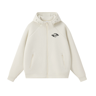 Gbiaior美式复古五明治高领连帽卫衣女秋冬新款宽松慵懒风外套潮