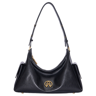 暇步士挂耳hobo包单肩斜挎包女松弛高级感腋下包大容量牛皮通勤包