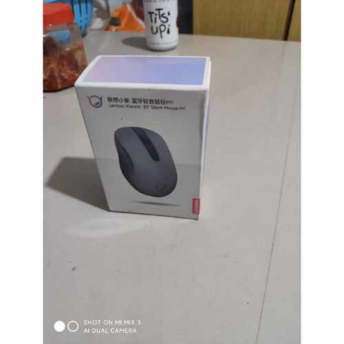 联想小新蓝牙轻音鼠标M1全新未拆封岩灰色买电脑送的用