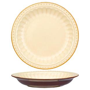 摩登主妇窑变浮雕餐具汤碗家用2026新款高颜值盘饭碗碟盘法式碗具