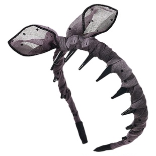 波点兔耳朵发卡洗脸发箍带齿不勒头高颅顶显脸小洋气减龄可爱头箍