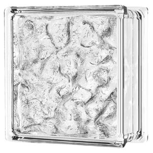 玻璃砖水晶砖收边条超白透明方形砖晶华空心磨砂冰晶纹屏风隔断墙