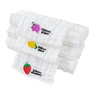 儿童幼儿园汗巾大号纯棉纱布婴儿隔汗巾宝宝垫背a类绣名字吸汗巾