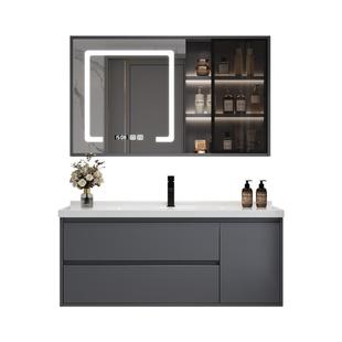 浴室柜组合一体盆陶瓷智能现代轻奢洗手盆洗脸池洗漱台洗面卫生间