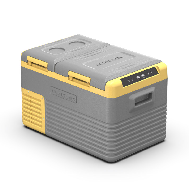 冰虎车载冰箱小车货车家两用压缩机制冷藏冷冻分区双仓12V24V220V