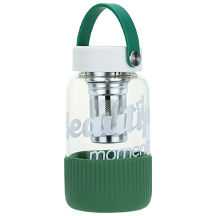 大容量水杯泡茶女士高颜值玻璃杯男2025新款办公室1L茶水分离杯子