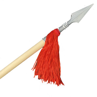 儿童专用红缨枪小红军舞台表演长矛武术木棍硅胶训练表演对练安全