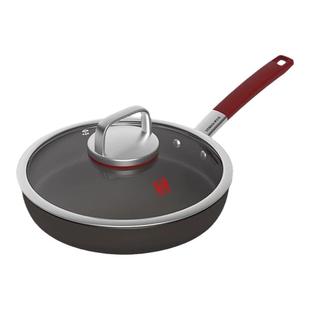 康巴赫纯钛平底锅不粘锅家用无涂层牛排煎锅炒锅电磁炉燃气灶专用