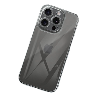 适用于苹果17promax透明iPhone15pro14/13手机壳二合一软边硬底新款iPhone16plus保护套全包自带镜头片防摔壳