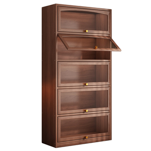 博古架实木中式储物柜酒柜现代简约客厅展示柜茶架子茶柜置物架子