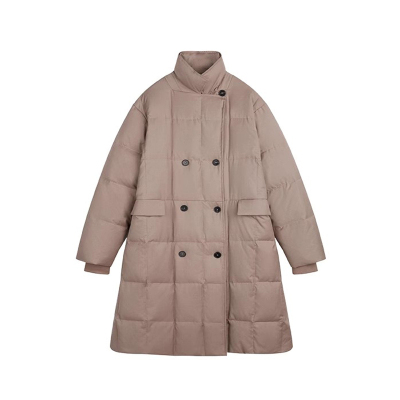 羽绒服女2025新款冬季高端西装领