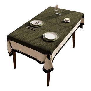 小羊皮桌布2026新款防水防油餐桌布家用餐厅长方形盖布轻奢简约