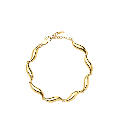 Savi x Missoma水波纹链条手链轻奢小众精致高级感手链送女友配饰