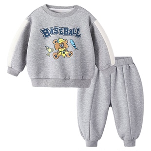 男童春季套装运动儿童套头衫婴儿两件套春春款童装小宝宝衣服秋装