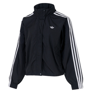 Adidas阿迪达斯外套女款2026秋季新款夹克早秋薄款连帽立领上衣女