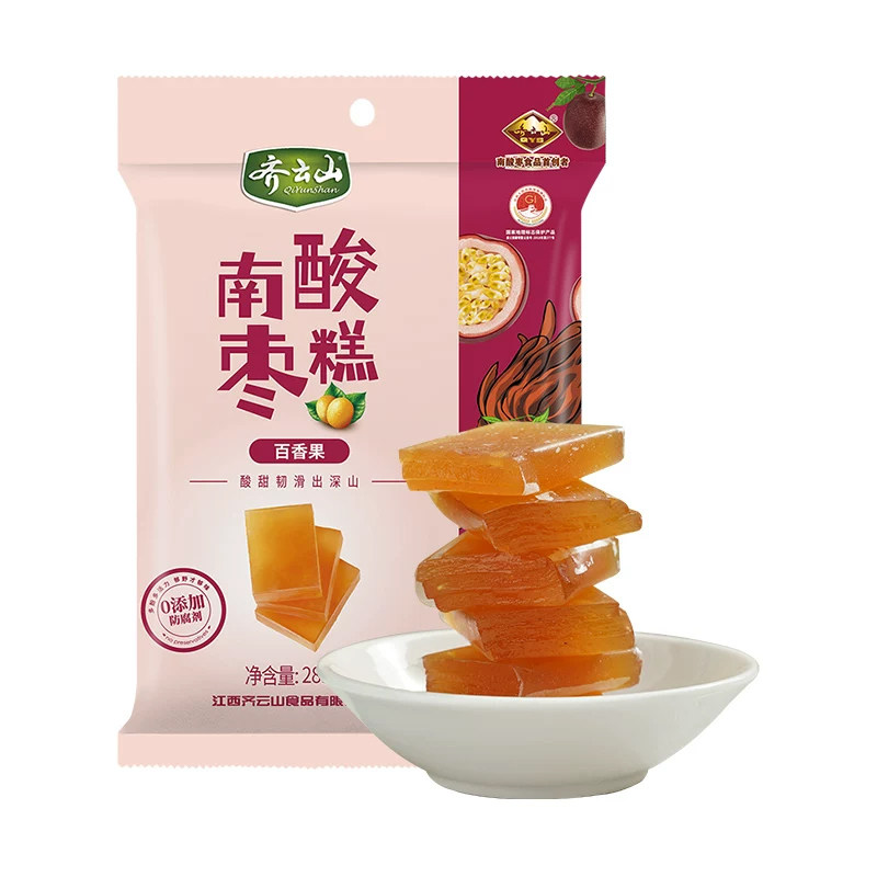 齐云山百香果南酸枣糕126g小零食