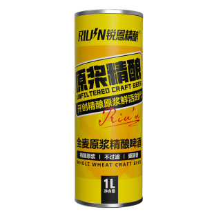 【锐恩精酿】1L原浆精酿全麦比利时微醺百香果多口味临近日期