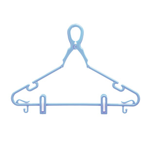 汇丰信佳带裤夹高层住户防掉落衣架防风衣架厚塑料衣服撑子晾晒架