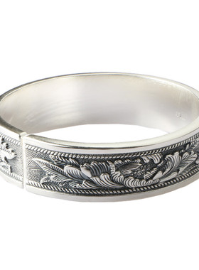 个性小清新手环999足银兰花