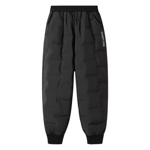 【蓄热锁温羽绒裤】安奈儿童装男童女童滑雪羽绒裤子2024秋冬防风