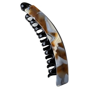 多发量大号香蕉夹~韩国FRANCE竖夹后脑勺马尾夹发夹豹纹法式扭夹