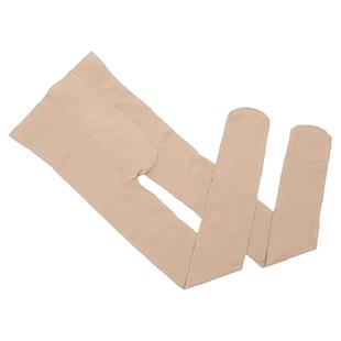 Women Tights亚马逊连脚裤裸氨针织AB双色仿棉80D麻灰色连裤袜3双