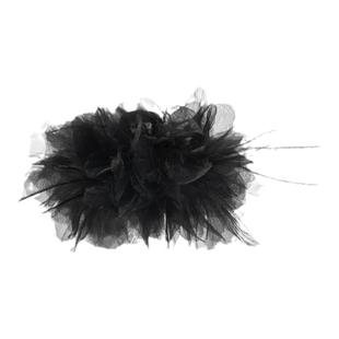 弗弗西FFX鸵鸟毛仙气发饰女[夏花]羽毛抓夹大号发量大发抓发量少