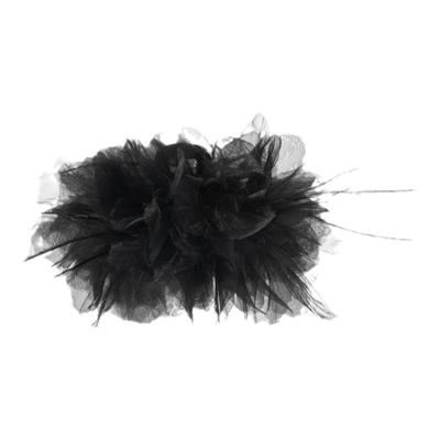 弗弗西FFX鸵鸟毛仙气发饰女[夏花]羽毛抓夹大号发量大发抓发量少