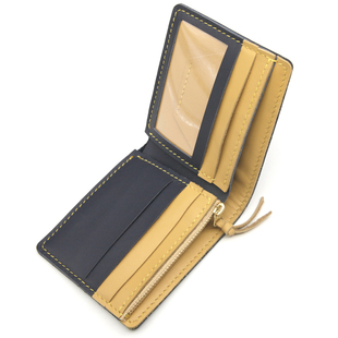 垂耳兔手工钱包diy材料包拉链零钱袋头层牛皮自制银包钱夹送男友